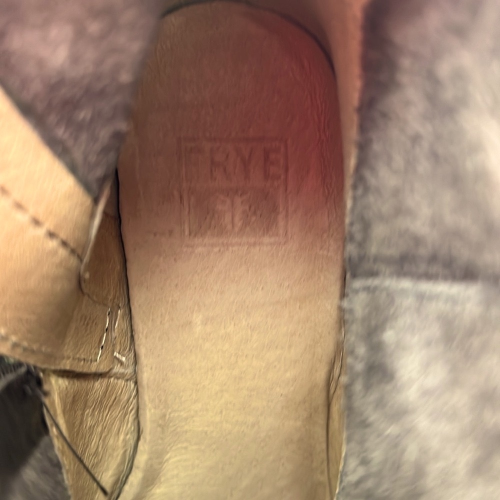 FRYE Ray Seam Short Ankle Wapu Bootie Brown Leather with Box Women 5.5 - Picture 9 of 10